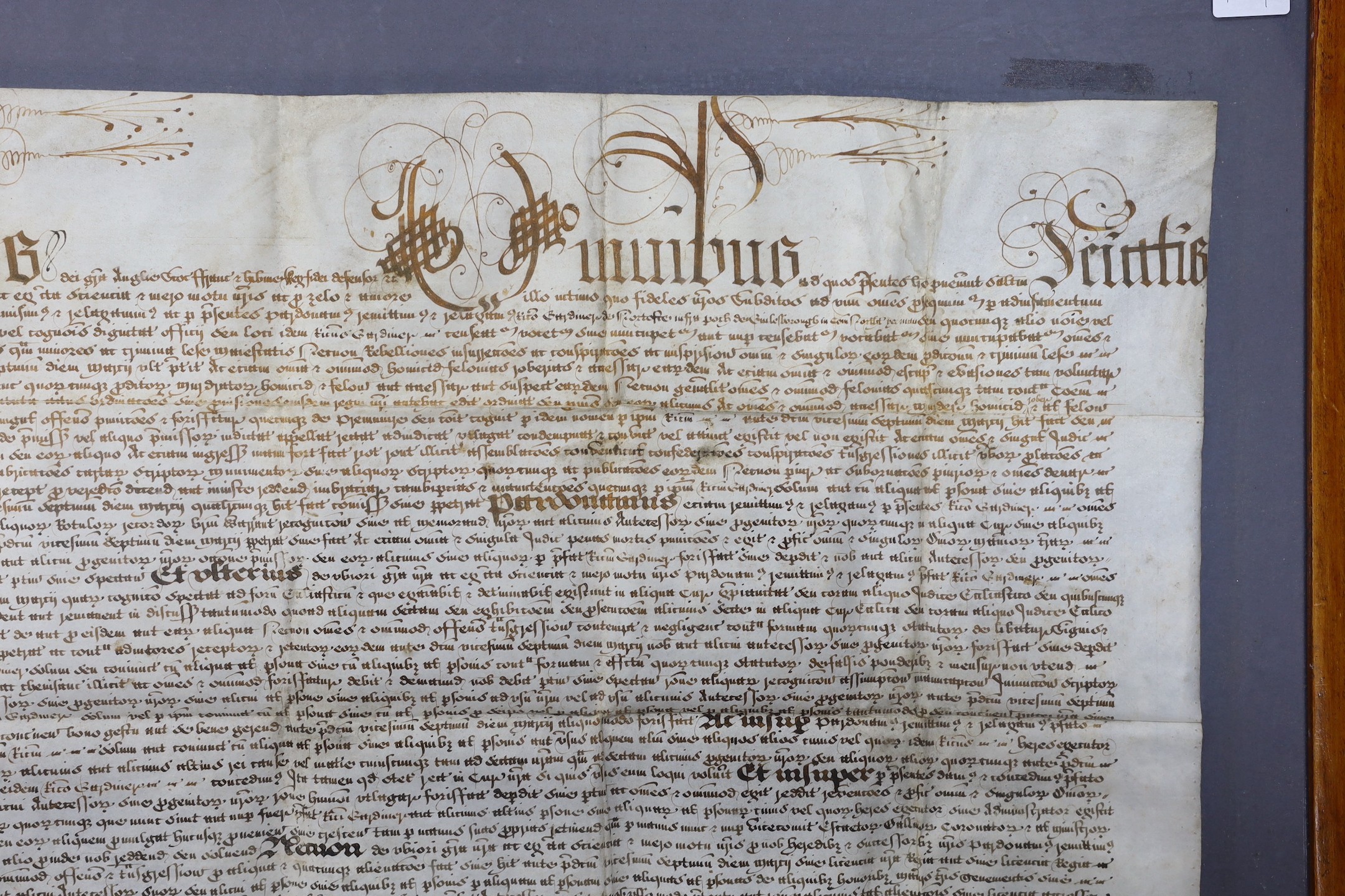 A Charles I General pardon issued to Richard Gardiner of Nortoft in the parish of Guilsborough in Northamptonshire; 10 February 1626